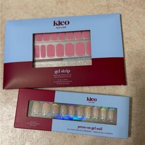 Kleo Kolor Gel Strip and Press-On Nail Set